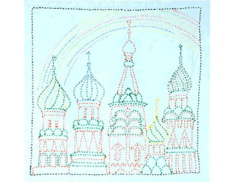 Tulip KSW-014 SASHIKO WORLD Embroidery Kit Russia Rainbow Palace