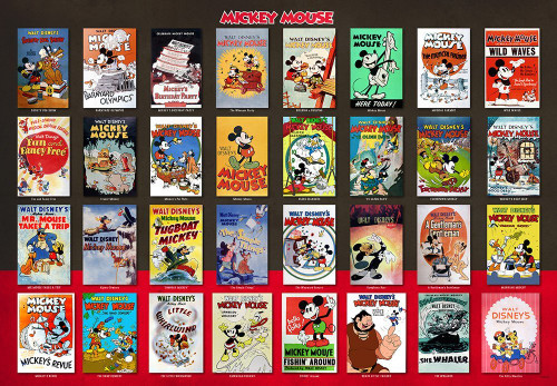 Tenyo Japan Jigsaw Puzzle D-1000-496 Movie Poster Collection Mickey (1000 Pieces)
