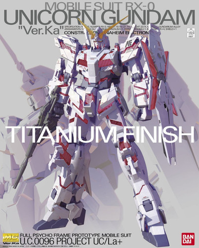 Bandai MG 584717 Unicorn Gundam Ver. Ka Titanium Finish 1/100 scale kit