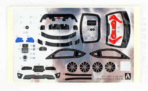 Aoshima 55984 Toyota 86 Azurite-Blue 1/32 pre-painted kit
