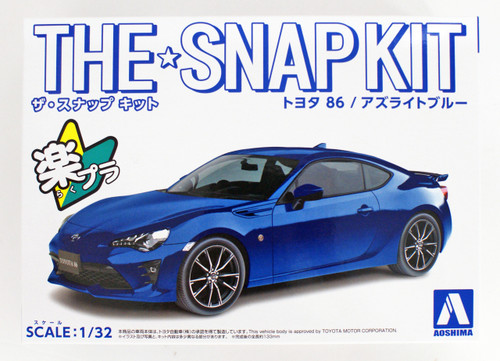 Aoshima 55984 Toyota 86 Azurite-Blue 1/32 pre-painted kit