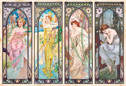 Epoch Jigsaw Puzzle 31-005 Art Mucha Trust Four Seasons Story (1053 S-Pieces)