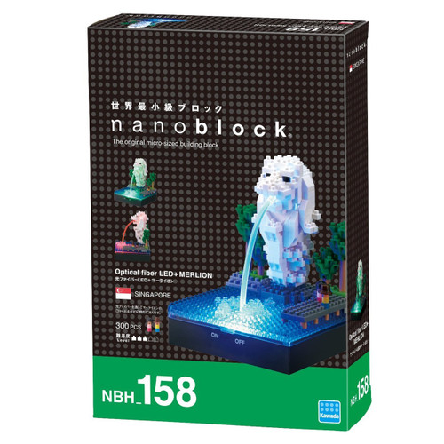 Kawada NBH-158 nanoblock Optical Fiber LED+ Merlion