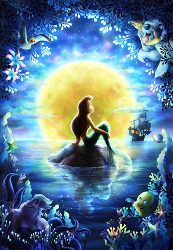 Tenyo Japan Jigsaw Puzzle D-1000-027 Disney Little Mermaid Ariel (1000 Pieces)