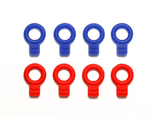 Tamiya 95393 Mini 4WD Rubber Body Catches Blue/Red