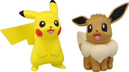 Takara Tomy Pokemon Moncolle EX ESP-10 Pikachu & Eevee (115328)