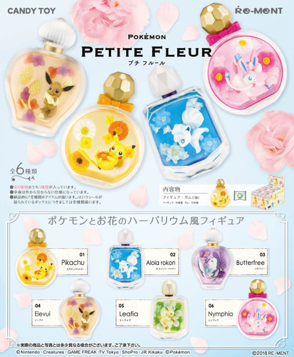 Re-ment 204154 Pokemon Petite Fleur 1 BOX 6 Figures Complete Set