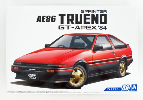 Aoshima 55946 The Model Car 86 Toyota AE86 Sprinter Trueno GT-APEX 1984 1/24 scale kit