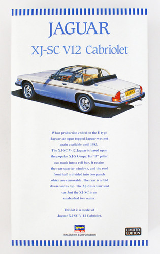 Hasegawa 20352 Jaguar XJ-SC V12 Cabriolet 1/24 scale kit