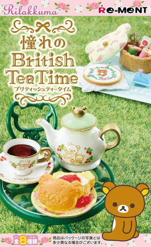 Re-ment 171180 Rilakkuma British Tea Time 1 BOX 8 pcs. Complete Set