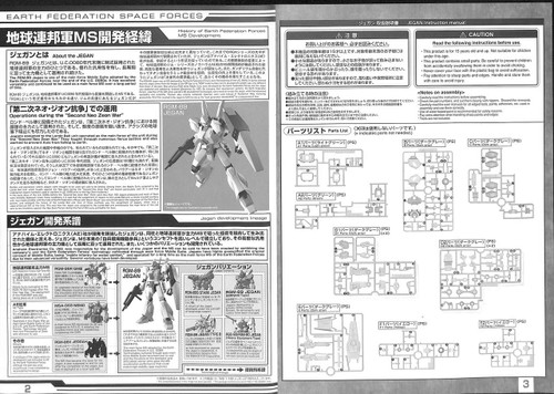 Bandai MG 303480 Gundam Char's Counterattack Jegan 1/100 Scale Kit