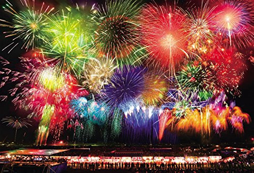 Beverly Jigsaw Puzzle 31-488 Japanese Scenery Omagari Fireworks (1000 Pieces)
