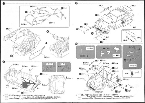 Aoshima 05108 Porsche 935 K2 '77 DRM Version 1/24 Scale kit