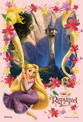 Yanoman Jigsaw Puzzle 99-451 Disney Tangled Rapunzel Princes in the Tower (99 Small Pieces)
