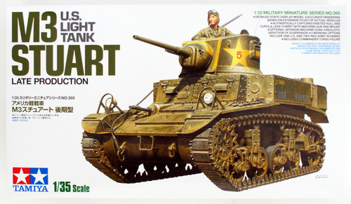 Tamiya 35360 U.S. Light Tank M3 Stuart Late Production 1/35 Scale Kit