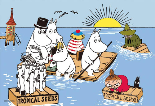 Yanoman Jigsaw Puzzle 03-875 Moomin and the Sea (300 Pieces)