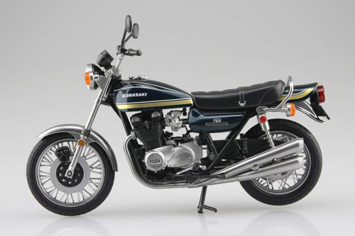 Aoshima Skynet 04613 Kawasaki 750RS (Z2) Tamamushi Blue 1/12 Scale Finished Model