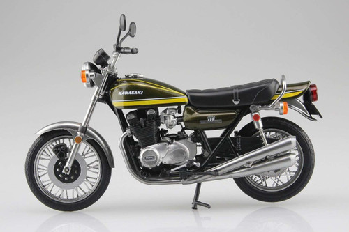 Aoshima Skynet 04613 Kawasaki 750RS (Z2) Yellow Tiger 1/12 Scale Finished Model