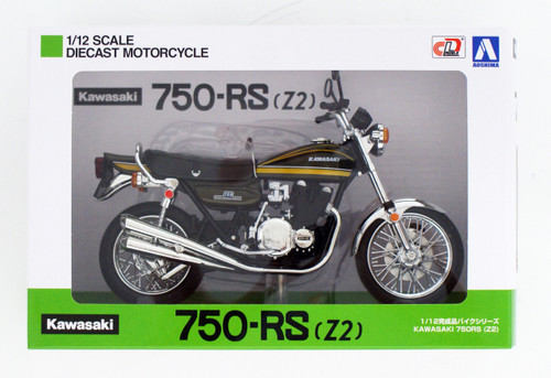 Aoshima Skynet 04613 Kawasaki 750RS (Z2) Yellow Tiger 1/12 Scale Finished Model
