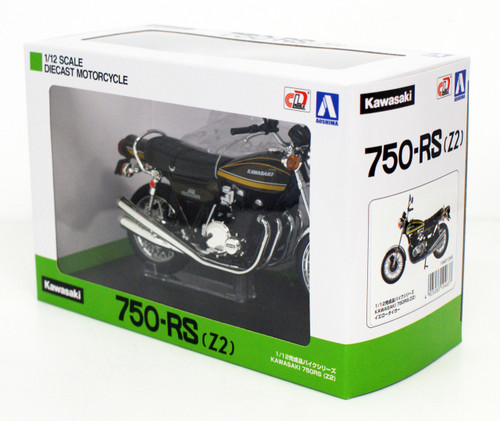 Aoshima Skynet 04613 Kawasaki 750RS (Z2) Yellow Tiger 1/12 Scale Finished Model