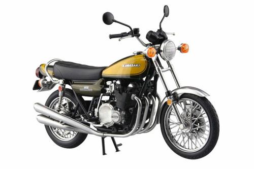Aoshima Skynet 04590 Kawasaki 900Super4 (Z1) Yellow Ball 1/12 Scale Finished Model