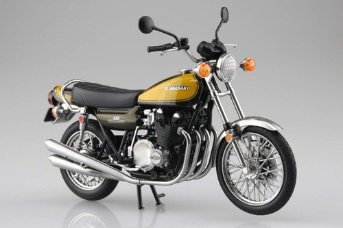 Aoshima Skynet 04590 Kawasaki 900Super4 (Z1) Yellow Ball 1/12 Scale Finished Model