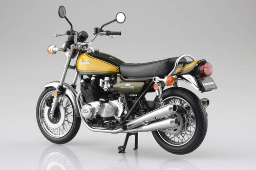Aoshima Skynet 04590 Kawasaki 900Super4 (Z1) Yellow Ball 1/12 Scale Finished Model