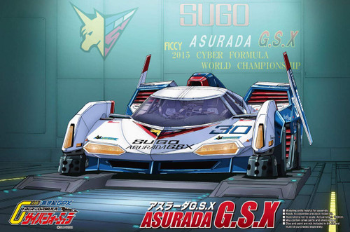 Aoshima 56479 Cyber Formula Sugo Asurada G.S.X Clear Body 1/24 Scale kit