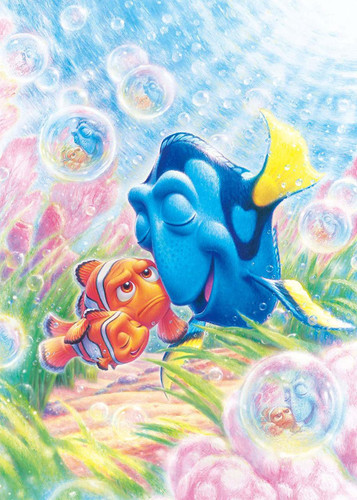 Tenyo Japan Jigsaw Puzzle D-500-481 Disney Finding Dory Nemo & Marlin (500 Pieces)