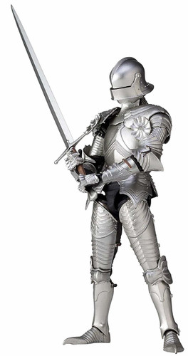 Kaiyodo Takeyashiki Jizai Okimono 15th Century Gothic Style Field Armor (Silver) Figure
