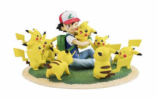 MegaHouse G.E.M. Series Pokemon Ash & Pikachu (Lots of Pikachu ver.) Figure