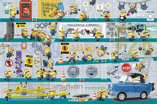 Yanoman Jigsaw Puzzle 10-1322 Despicable Me Minions Secret Base (1000 Pieces)