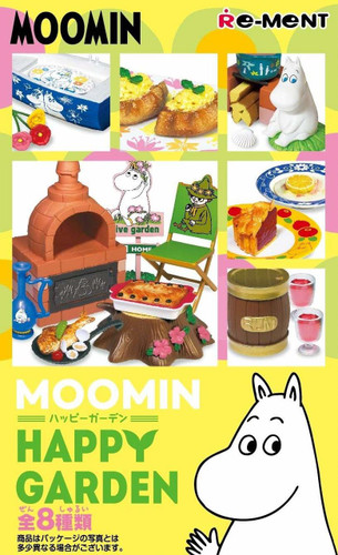 Re-ment 203393 Moomin Happy Garden 1 BOX 8 Figures Complete Set
