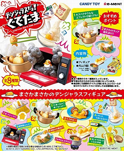 Re-ment 151809 Dangerous Gudetama 1 BOX 8 Figures Complete Set