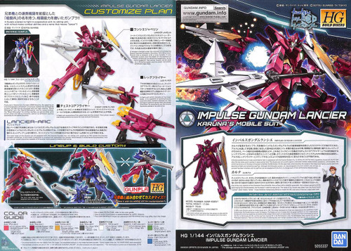 Bandai Gundam Build Divers 018 Impulse Gundam Lancier 1/144 Scale Kit