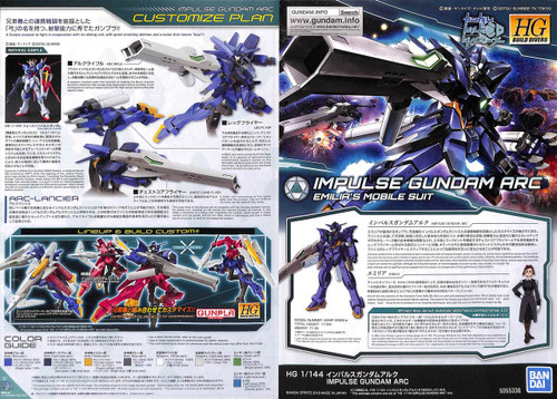Bandai Gundam Build Divers 017 Impulse Gundam Arc 1/144 Scale Kit