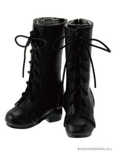 Azone AKT107-BLK PNM 7 Hole Lace Up Boots Black