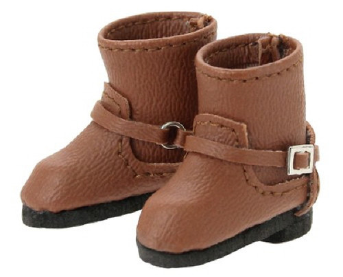Azone AKT112-BRN Double Buckle Boots Brown