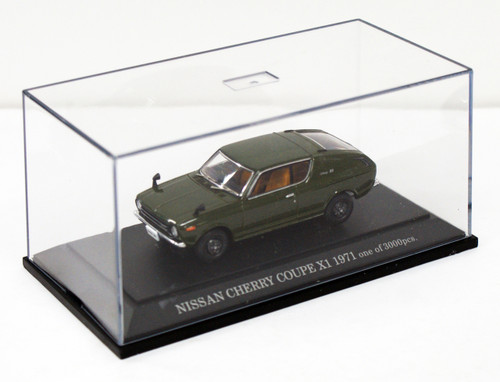 Ebbro 43541 NISSAN CHERRY COUPE X1 1971 Green 1/43 Scale