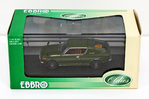Ebbro 43541 NISSAN CHERRY COUPE X1 1971 Green 1/43 Scale