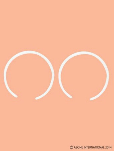 Azone AMP127-WHT 1/6 Plastic Headband White