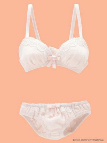 Azone FAO030-PNK AZO2 Milky Cotton Bra & Panties Set Sugar Pink