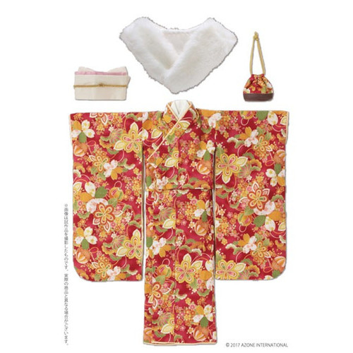 Azone FAO086-RED Azo 2 Kimono Set Scarlet Color