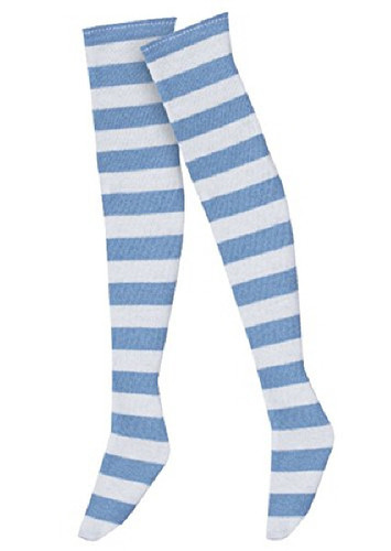 Azone FAR121-SXW for 50cm doll Border Over Thigh Socks Saxophone x White