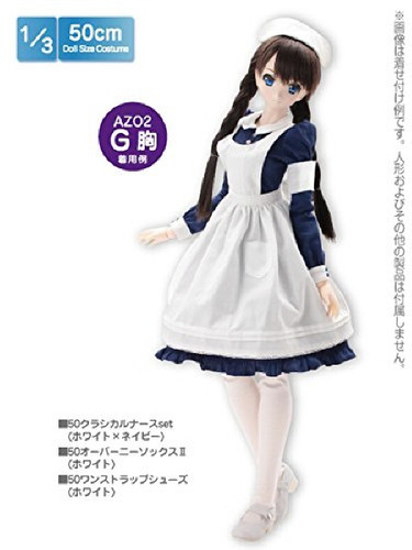 Azone FAR187-NVY for 50cm doll Classical Nurse Set White x Navy