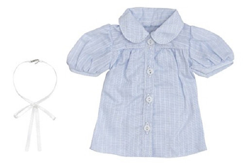 Azone FAR217-SAX for 50cm doll Simple Blouse Set Sax Stripe