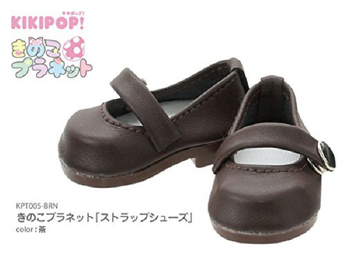 Azone KPT005-BRN Mushroom Planet 'Strap Shoes' Brown