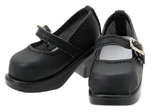 Azone KPT017-BLK Mushroom Planet 'Tic Soole Strap Shoes' Black
