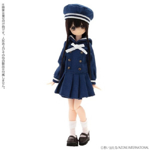 Azone PIC042-DBN 1/12 Strap Shoes Dark Brown