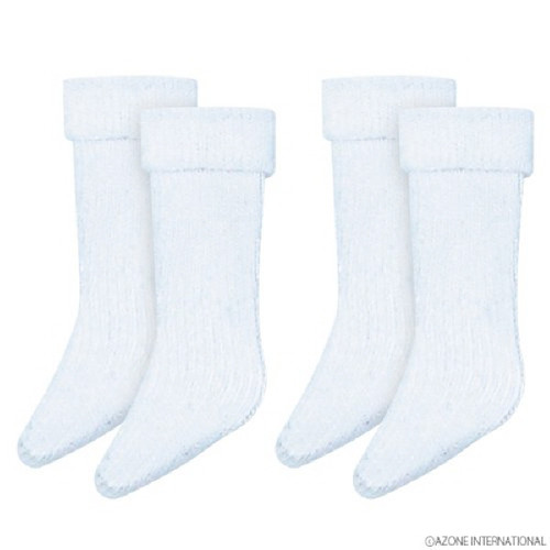 Azone PIC048-WHT 1/12 Tri-fold Socks Set White